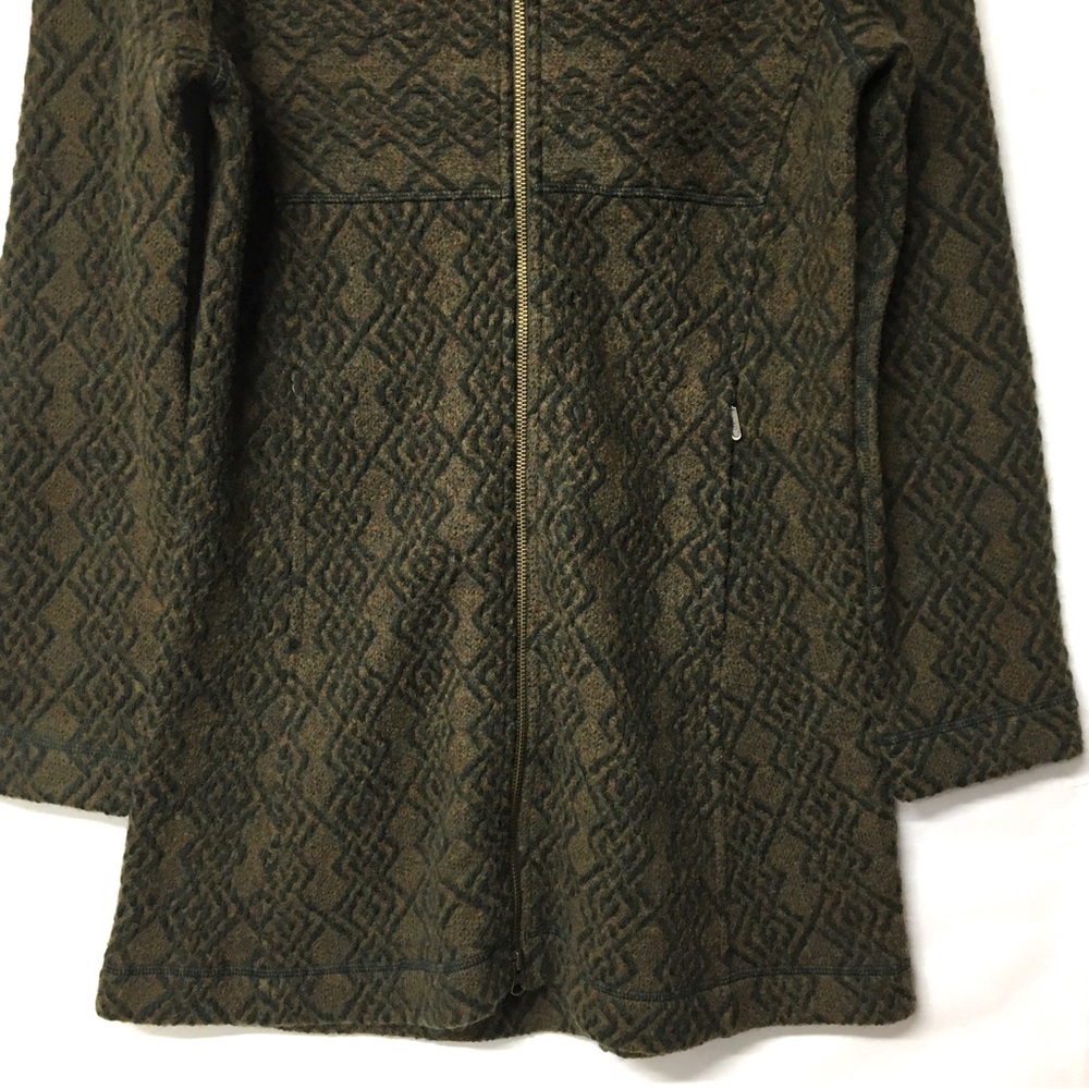 PRANA Annabel Wool Blends Jacket Green and Tan Size Small - Picture 6 of 17